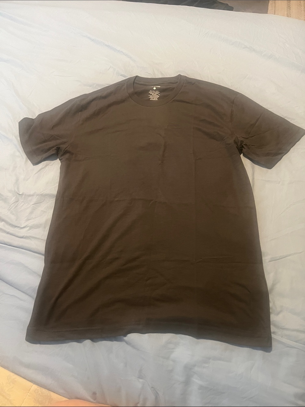 Men's Short Sleeve Crewneck T-Shirt in Dark Brown